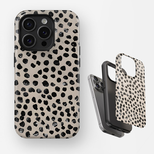 Funda Doble Capa Para iPhone Carcasa Diseño Animal Print