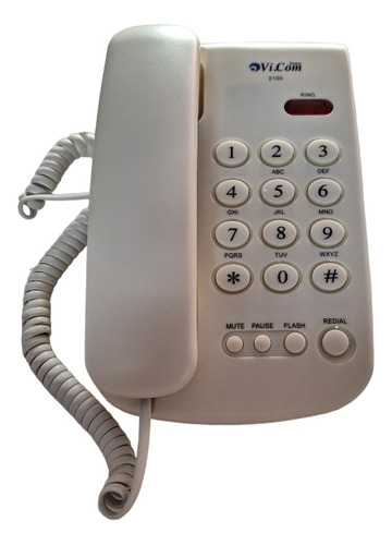 Telefono De Linea Vi.com  Color Blanco Modelo 2100
