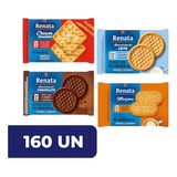 Biscoito Sache Renata Chocolate Cracker Maizena Leite 160 Un