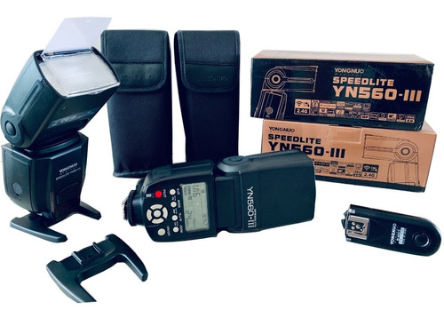 Kit De 2 Flashes Yongnuo Yn 560-iii + Radio Rf-603ii C Canon