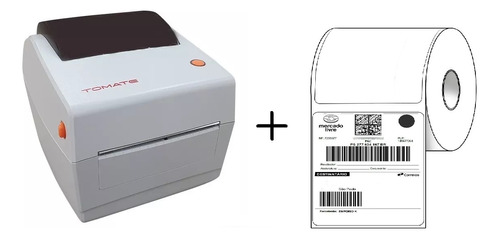 Kit Impressora Térmica E Rolo 100x150 De 500 Etiquetas