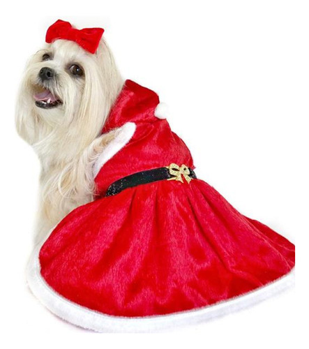 Vestido Mamae Noel Pet Shop Natal Cachorros E Gatos Femea 