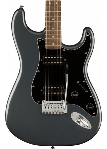 Squier 0378051569 Guitarra Strat Hh Charcoal Frost Metallic 