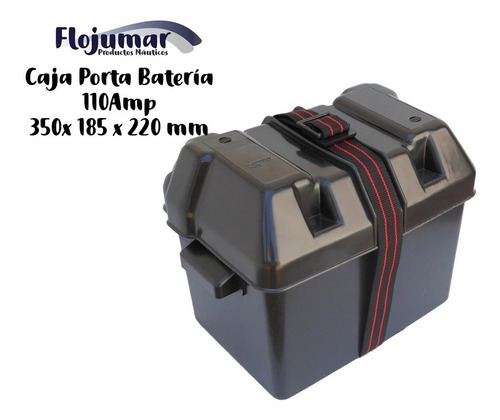 Caja Porta Baterías Para 110amp 350x185x220 Náutica Original