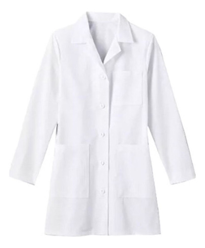 Bata De Laboratorio Adulto Color Blanco Talla Xl