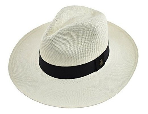 Sombrero De Panamá Original - Fedora Clásica De Ala Ancha - 