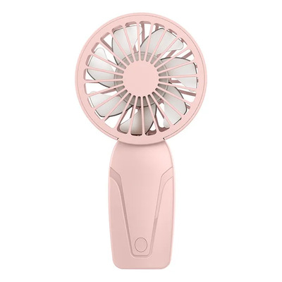 Mini Ventilador Portátil De Mão Recarregável Usb Rosa