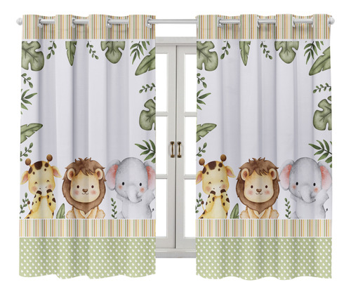 Cortina Estampada Para Quarta Infantil 2,00x1,50 Decoração