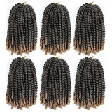 Crochet Bomb Twist Ombre 6pcs Hair Extensions