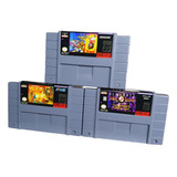 Lote C/ 2 Jogos Super Nintendo Snes