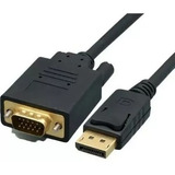 Cabo Displayport Macho X Vga Macho Pc, Note, Placa De Video