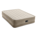 Colchon Inflable Dura Beam Plus 152x203x46cm Electrico Intex Color Beige