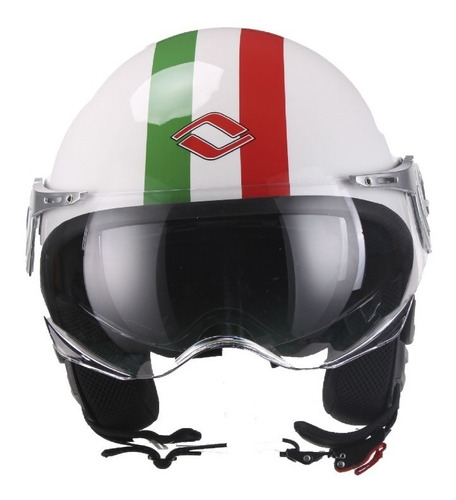 Casco Moto Abierto Avx 710 Italy Flag Con Lentes Sol