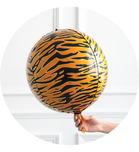 Globo Orbz Animal Print Metalizado 24 Pulgadas Deco Cumple