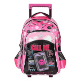 Mochila Carro 18 Pulgadas Con Luz Call Me Footy F2141