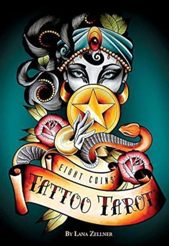 Tarô Tattoo Eight Coins Tarot Deck Tatuagem Oito Moedas