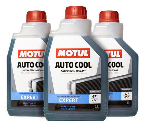 Refrigerante Motul - Auto Cool / Azul / Larga Vida - 3lt