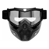 Antiparras Con Mascara Moto Ski Para Casco Abierto Rpm 