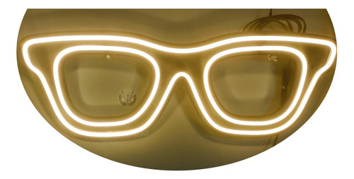 Cartel Neón Led Anteojos - Lentes - Optica - Luminoso - Deco