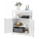 Gabinete Organizador De Baño Con Estantes Color Blanco