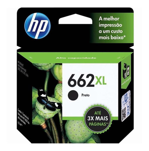 Cartucho Original Hp Cz105-al 662xl Preto 6,5ml