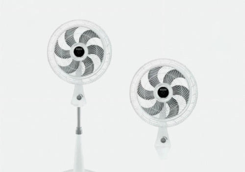 Ventilador Samurai Turbo Silence Compact 2 En 1 Blanco