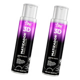 Kit 2 Matizadores 3d Magic Color Efeito Prata 500ml