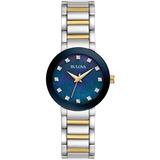 Bulova Modern 98p157 Diamantes Reloj Mujer 26mm