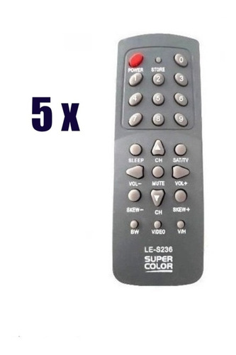 05 X Controles Para Receptor Sat  Super Color Century Rota