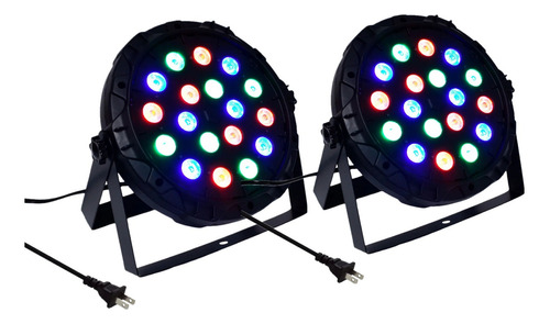 Pack 2  Proyector Led Rgb Dmx Luces Disco Luz Fiesta Rgb 