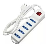 Alargador Zapatilla 5 Posiciones 3 Mts Multiple C/ Switch