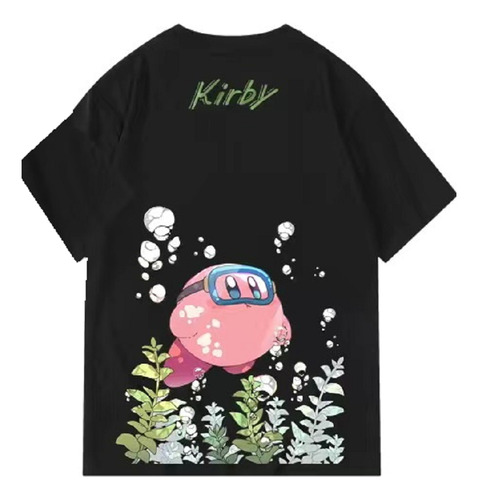 Camiseta De Manga Corta De Algodón Kirby Diving Creative Des