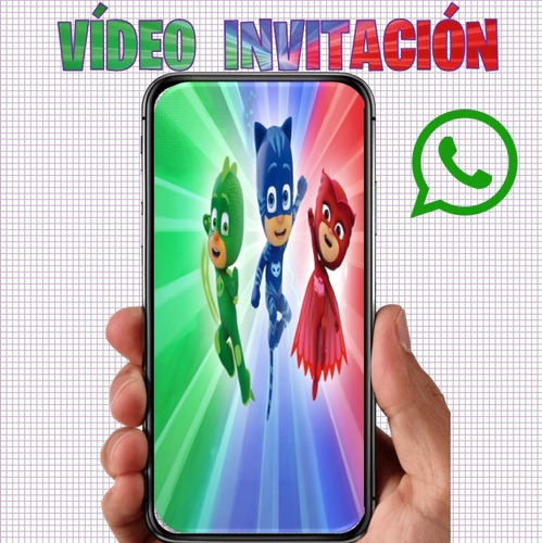 Video Invitación Pj Mask Heroes En Pijama Cumpleaños