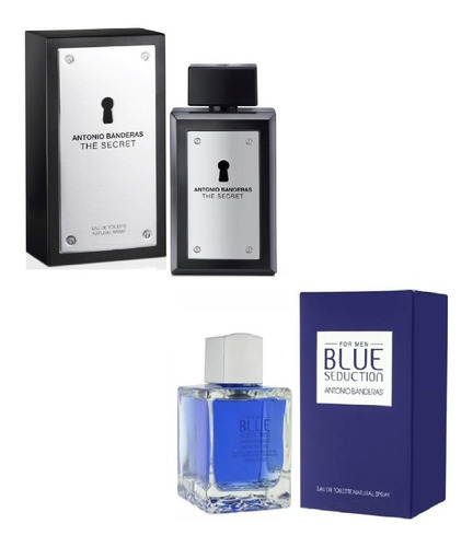 Perfume Antonio Banderas Secret Men + Blue Seduction Hombre