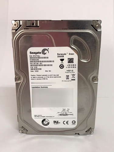 Hd Seagate 2tb - 3.5 - Sata Iii - St2000dm001.