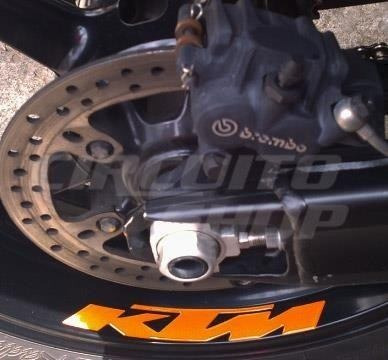 Adesivos Alto Relevo Refletivo Roda Moto Ktm + Tuning Top