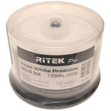 Bd-r Blu Ray Imprimible Ritek Pro 50 Piezas