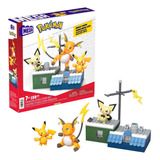 Mega Juguete De Construcción Set De Evoluciones De Pikachu