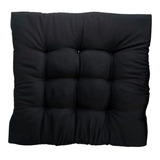 Assento Futon 60x60cm - Preto | Oxford | Fibra | 900g