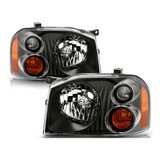 Par De Faros Para Frontier 2001 Al 2004 Negros Performance