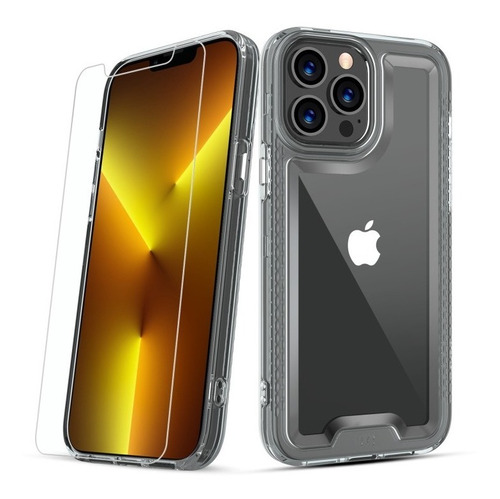 Funda Para iPhone 13 Pro (6.1) Diseño Lux Con Vidrio Templad