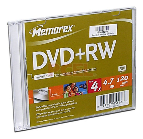 Lote X 15 Cds Vírgenes Memorex Dvd-rw 4.7gb/120min