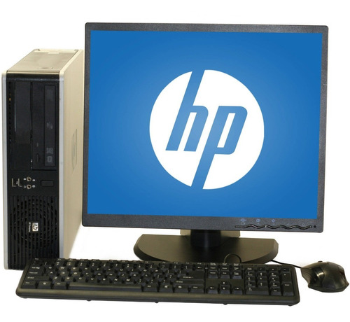 Pc Completa Hp Dual ,monitor De 17 Officce Wiffi 4gb Dis 160