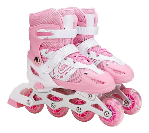 Patines De 4 Ruedas Ajustables Niño Niña Con Kit Proteccione