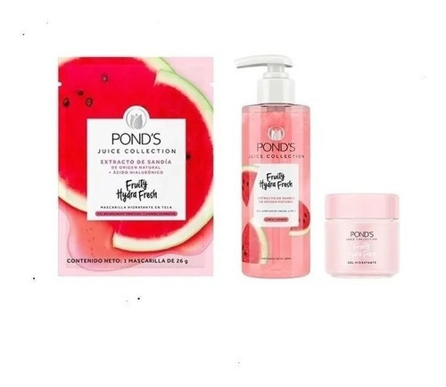 Kit Sandía Hydra Fresh Ponds Limpiador , Gel , Mascarilla