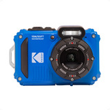Camera Kodak Wifi Resistente À Água Fullhd 16mp Pixpro Wpz2 Cor Azul