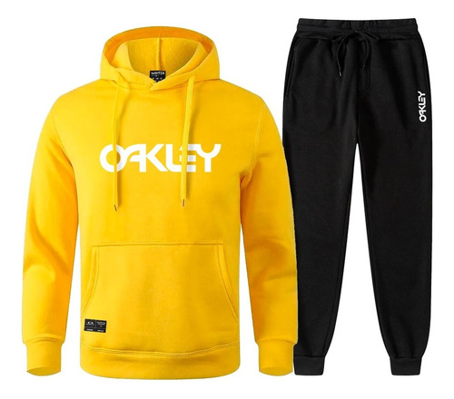 Conjunto De Kit Moletom + Calça De Frio Casaco Okly Promoção