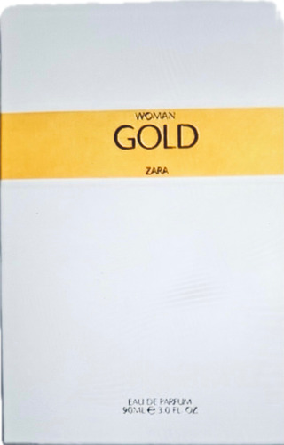 Perfume Zara Mujer Gold 90 Ml Eau De Toilette