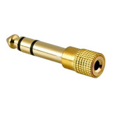 Adaptador 6.3mm P10 Macho 3.5mm P2 Fêmea