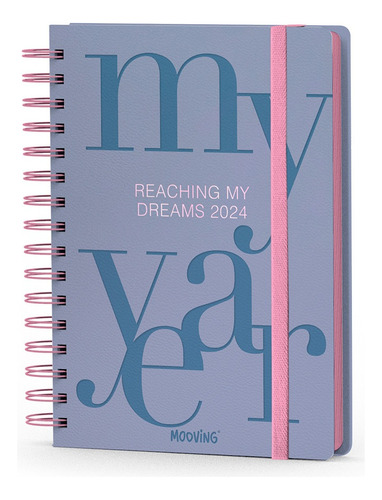 Agenda Mooving 2024 10x15cm Modern Soft 2 Dias Por Pagina